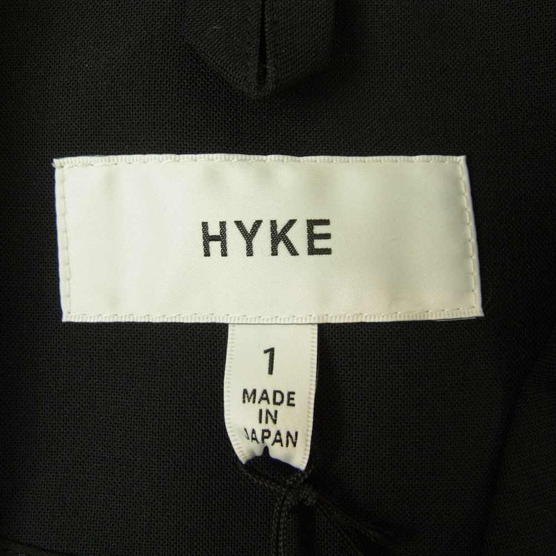 HYKE ハイク WOOL SHOP COAT ロング コート  ブラック系 1【新古品】【未使用】【中古】