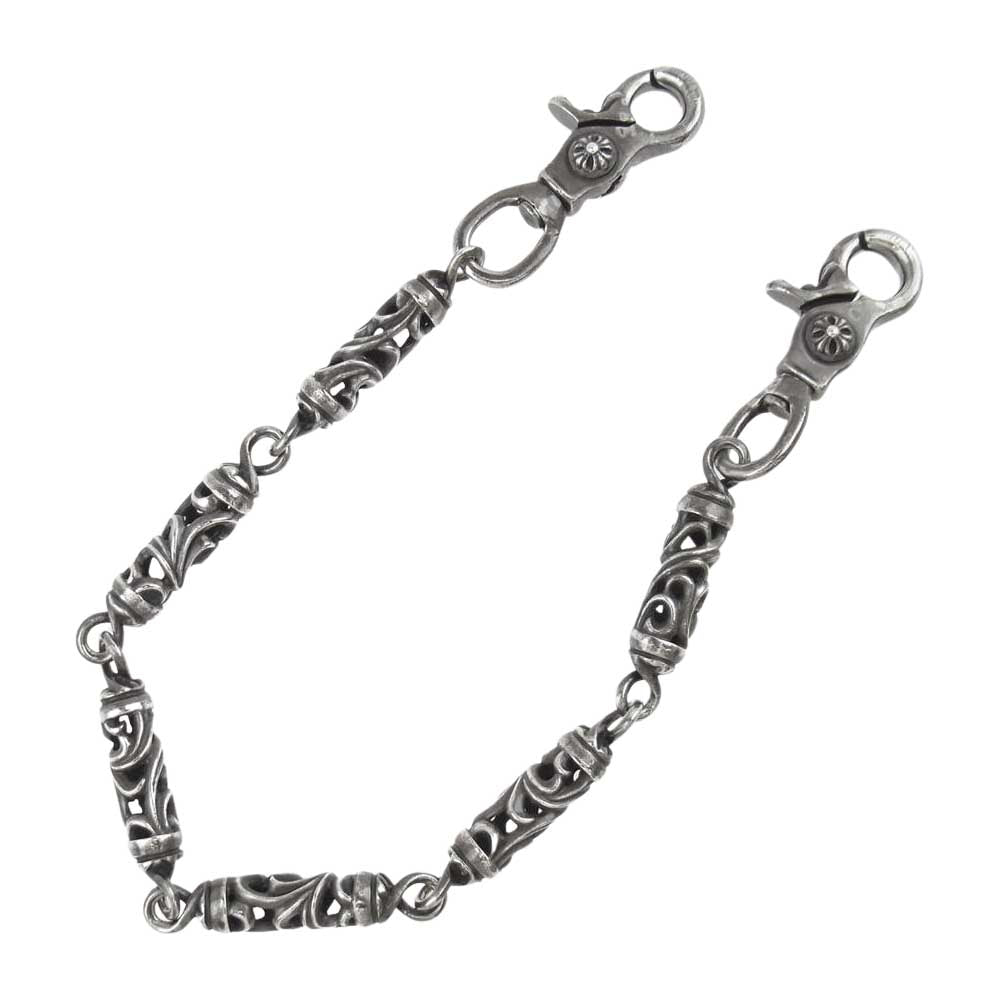 CHROME HEARTS クロムハーツ（原本有） ROLLER SHORT-T 2クリップ ショート 6リンク ローラー シルバー系【中古】