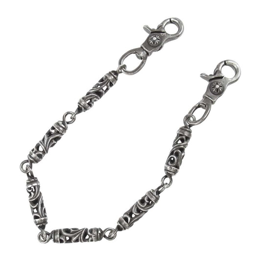 CHROME HEARTS クロムハーツ（原本有） ROLLER SHORT-T 2クリップ ショート 6リンク ローラー シルバー系【中古】