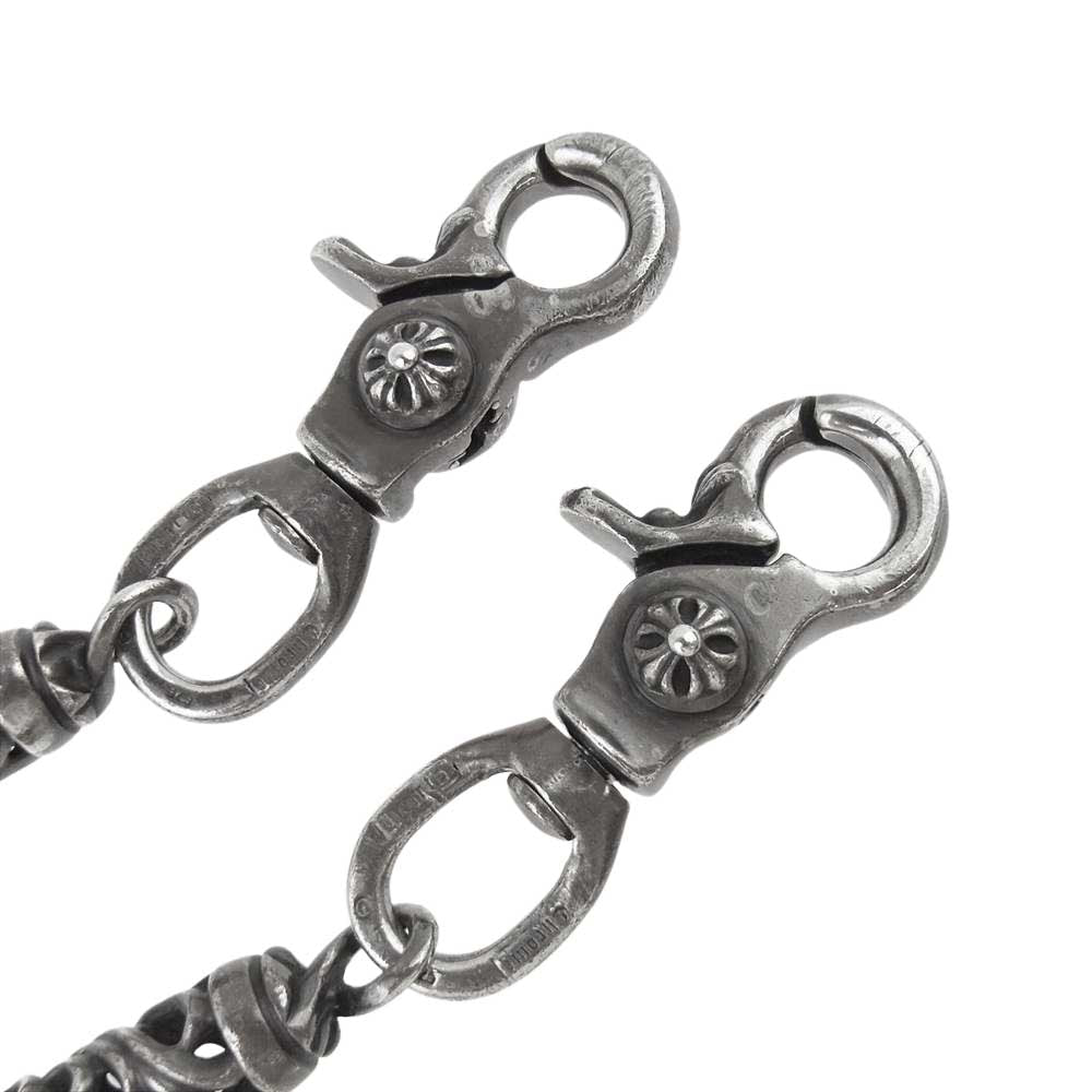 CHROME HEARTS クロムハーツ（原本有） ROLLER SHORT-T 2クリップ ショート 6リンク ローラー シルバー系【中古】