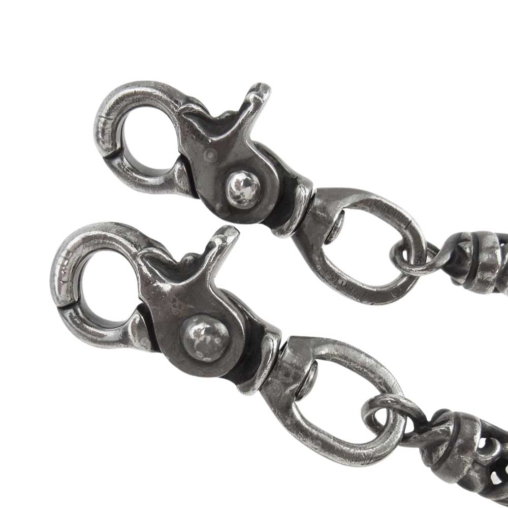 CHROME HEARTS クロムハーツ（原本有） ROLLER SHORT-T 2クリップ ショート 6リンク ローラー シルバー系【中古】