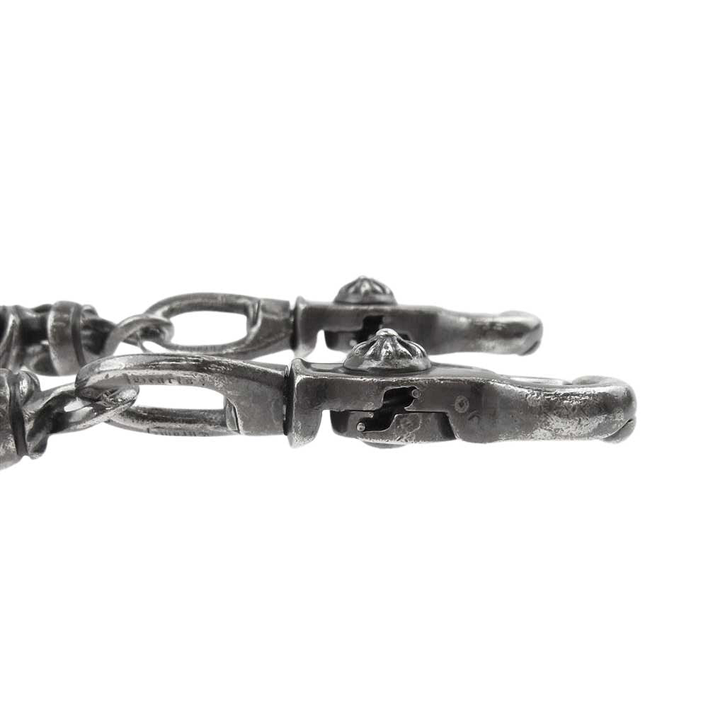 CHROME HEARTS クロムハーツ（原本有） ROLLER SHORT-T 2クリップ ショート 6リンク ローラー シルバー系【中古】