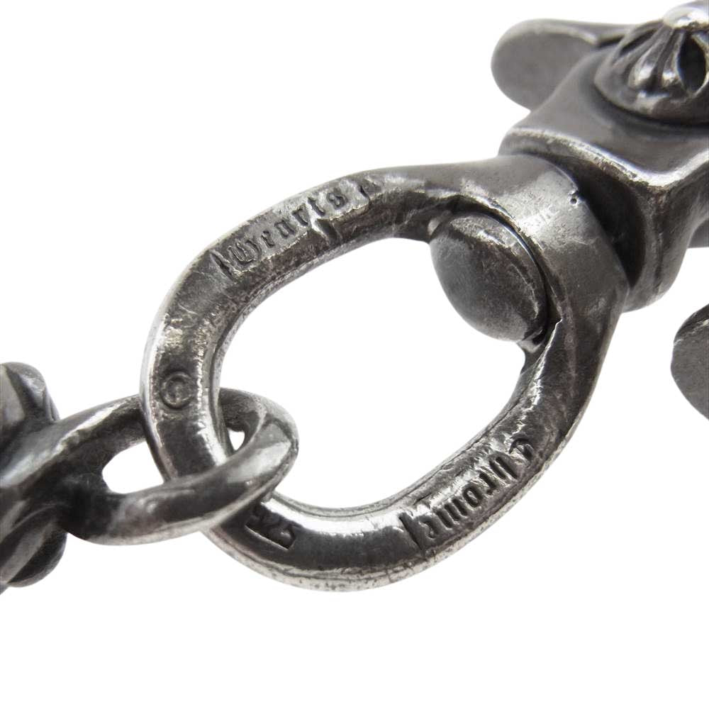 CHROME HEARTS クロムハーツ（原本有） ROLLER SHORT-T 2クリップ ショート 6リンク ローラー シルバー系【中古】