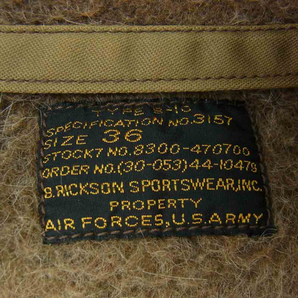 Buzz Rickson's バズリクソンズ M13294 M品番 TYPE B-10 フライト ジャケット カーキ系 36【中古】