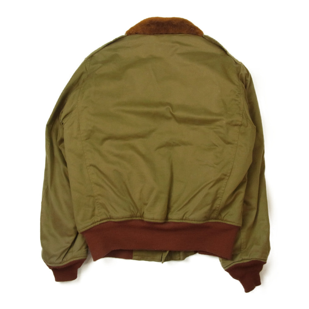 Buzz Rickson's バズリクソンズ BR11134 赤リブ B-10 SUPERIOR TOGS CO.,INC. 実名復刻 RED RIB VERSION フライト ジャケット カーキ系 36【中古】