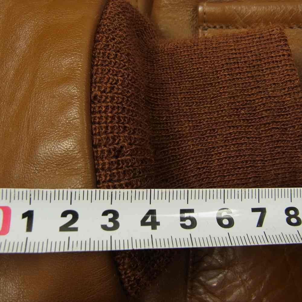 The REAL McCOY'S ザリアルマッコイズ TYPE A-2 CABLE RAIN COAT CO. 実名復刻 ワッペン カスタム フライト ミリタリー ジャケット ブラウン系 36【中古】