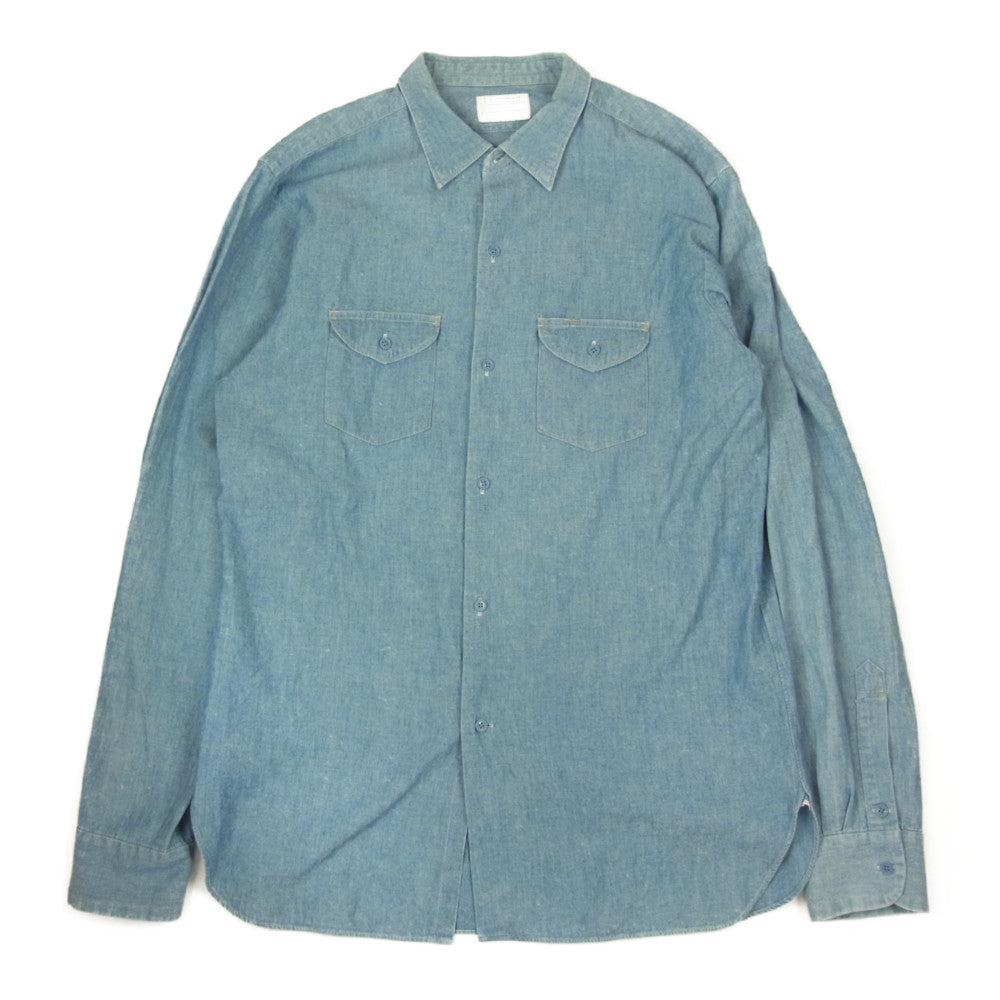 オールド ジョー シャンブレー ワーク 長袖シャツ インディゴブルー系【中古】