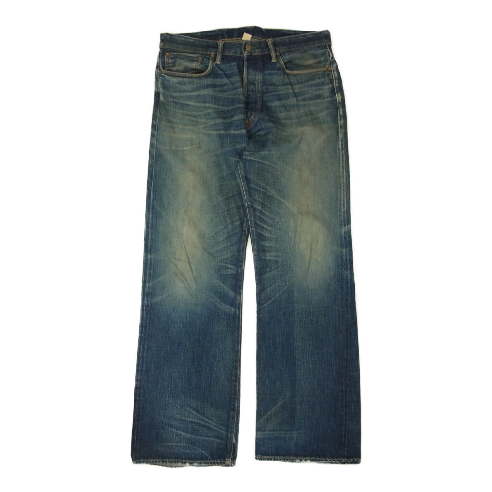 RRL ダブルアールエル 1938 BUCKLE BACK 081 バックル バック シンチバック デニム パンツ インディゴブルー系 32【中古】