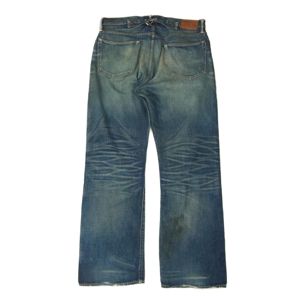 RRL ダブルアールエル 1938 BUCKLE BACK 081 バックル バック シンチバック デニム パンツ インディゴブルー系 32【中古】