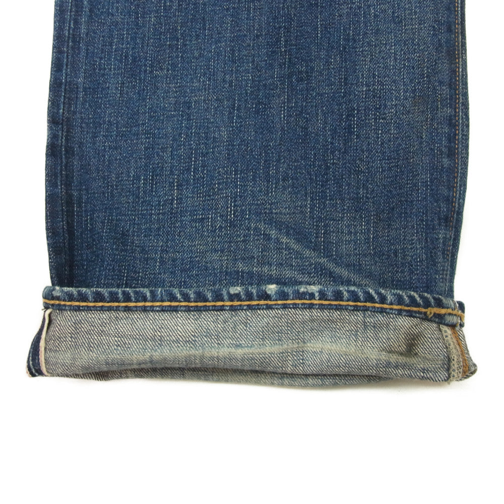 RRL ダブルアールエル 1938 BUCKLE BACK 081 バックル バック シンチバック デニム パンツ インディゴブルー系 32【中古】