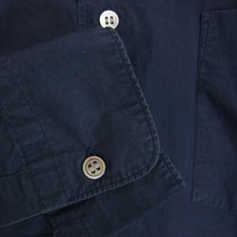 GRAPHPAPER グラフペーパー GPS-LSH01 Broad Oversized  Regular Collar Shirt ブロード オーバーサイズ ロング スリーブ ネイビー系 1【中古】