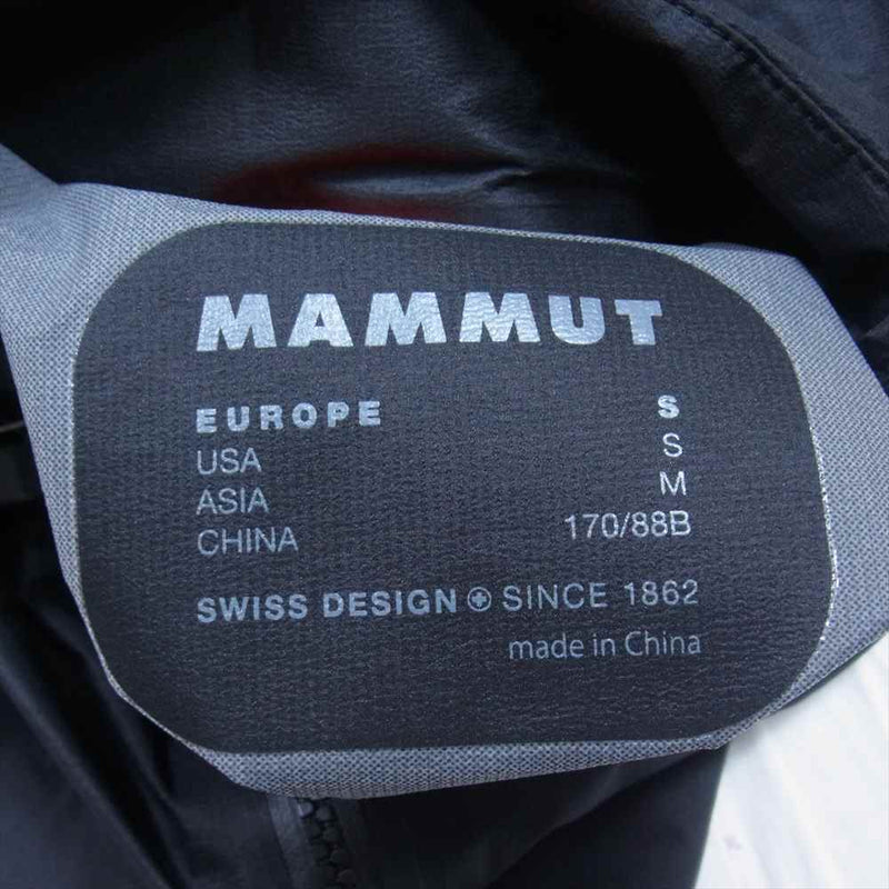 Mammut マムート 1010-28750 Lightweight HS Hooded Jacket ライトウェイト フーデッド ナイロンジャケット  ブラック系 M【新古品】【未使用】【中古】