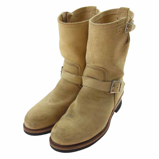 RED WING レッドウィング 8268 T99 SUEDE ENGINEER BOOTS スエード エンジニアブーツ ベージュ系 USA10【中古】
