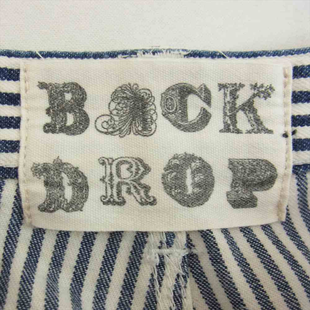 BACKDROP バックドロップ ヒッコリー ストライプ ペインター パンツ ネイビー系 32【中古】