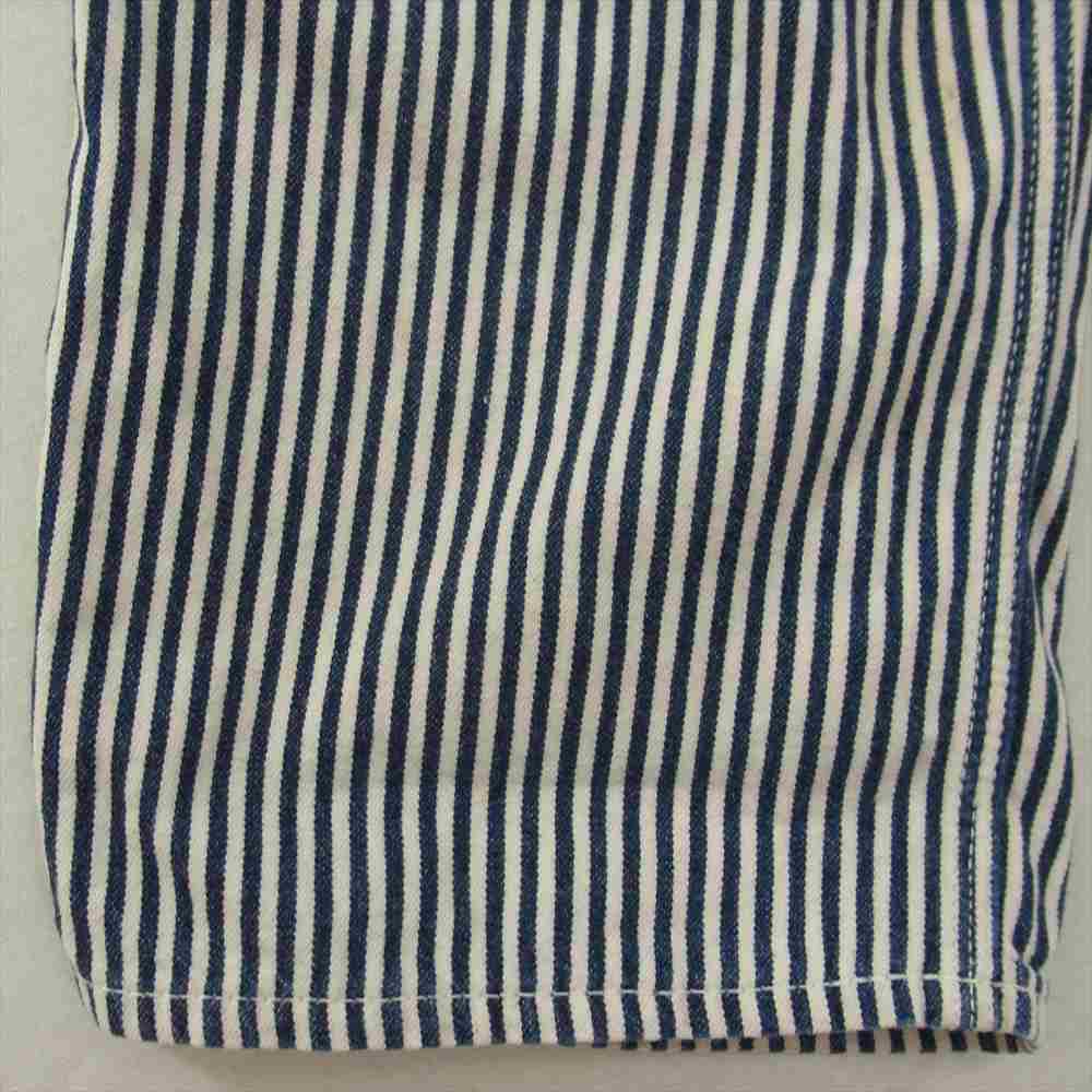 BACKDROP バックドロップ ヒッコリー ストライプ ペインター パンツ ネイビー系 32【中古】