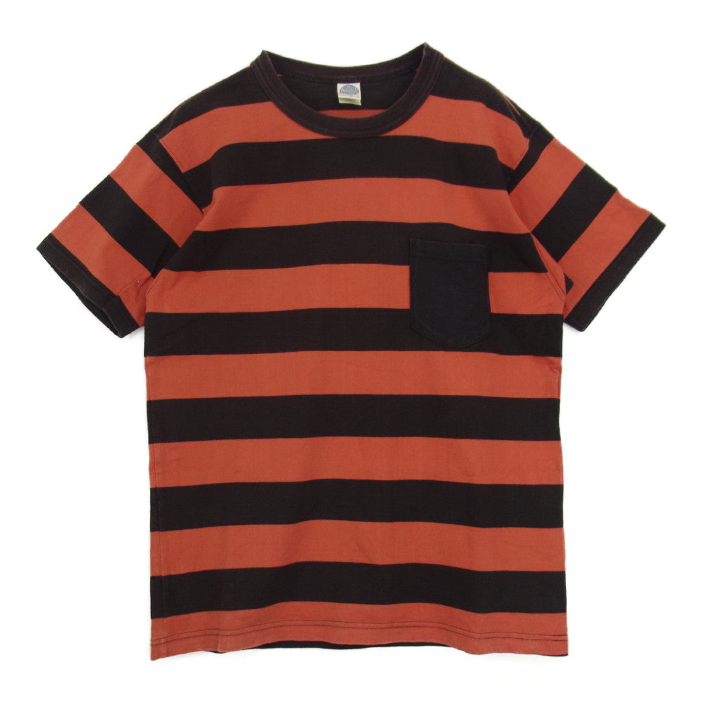 TOY'S McCOY トイズマッコイ McHILL ボーダー ポケット Tシャツ レッド系 L【中古】