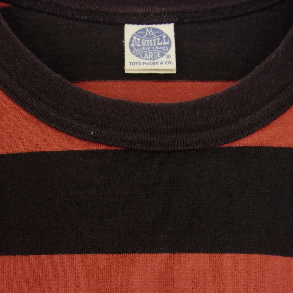 TOY'S McCOY トイズマッコイ McHILL ボーダー ポケット Tシャツ レッド系 L【中古】