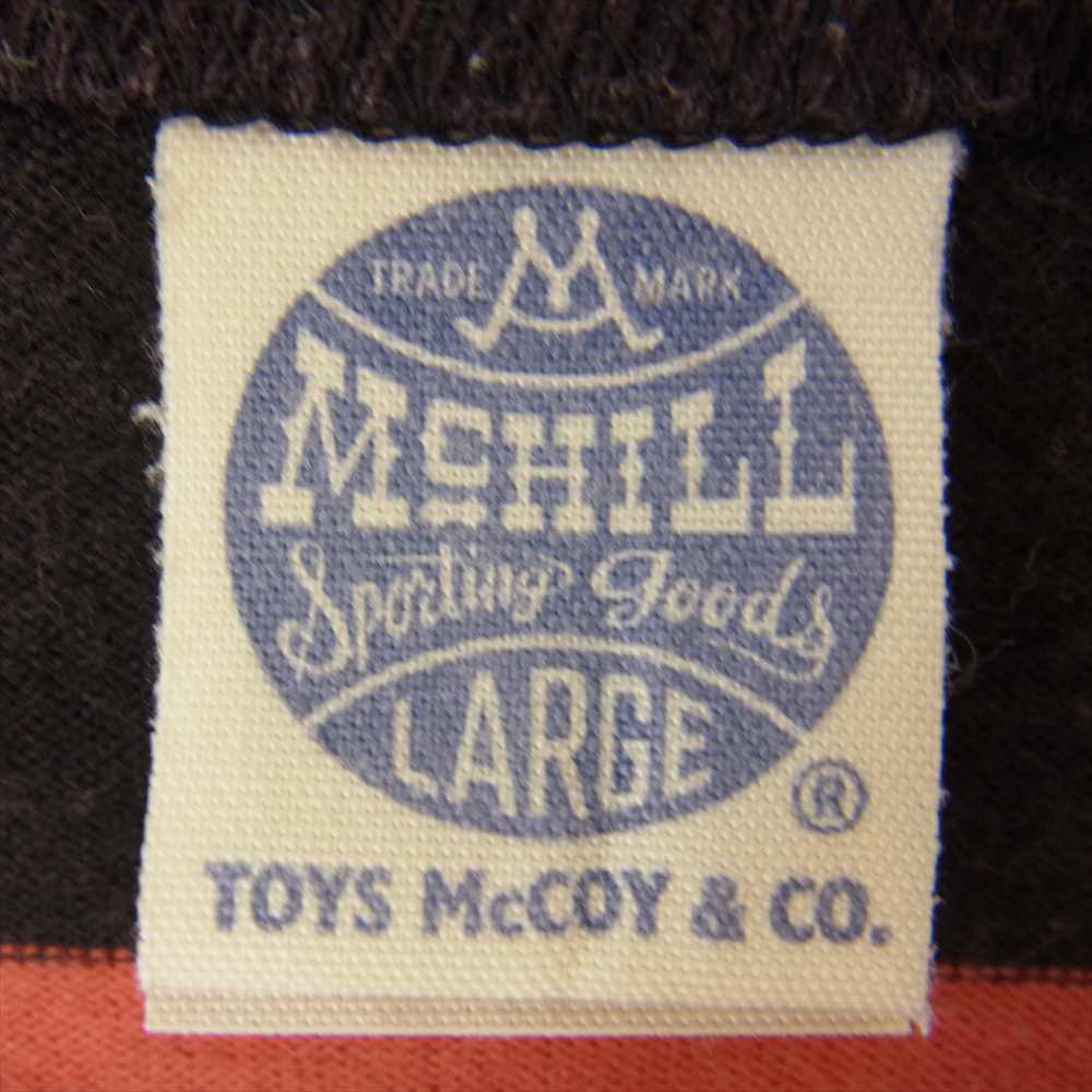 TOY'S McCOY トイズマッコイ McHILL ボーダー ポケット Tシャツ レッド系 L【中古】