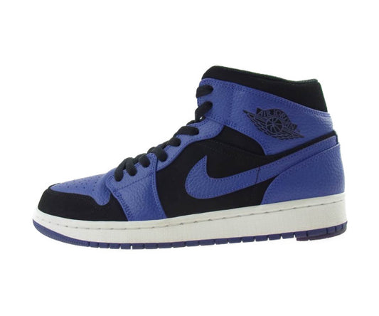 NIKE ナイキ 554724-051 Air Jordan 1 Mid Black Dark Concord エアジョーダン 1 ダーク コンコルド ブラック系 パープル系 27.5cm【中古】