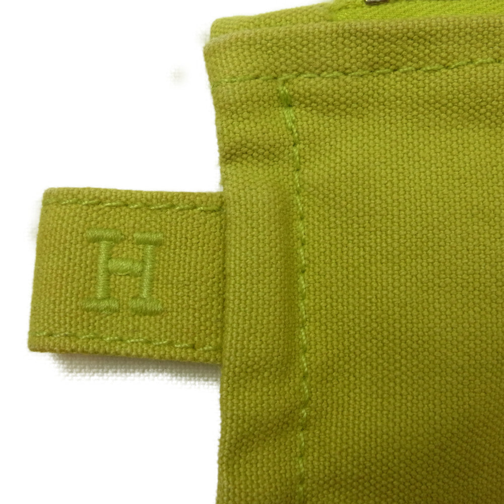 HERMES エルメス ボラボラポーチ フラット ポーチ クラッチ バッグ グリーン系【中古】