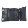CHROME HEARTS クロムハーツ（原本無） 3FOLD 3フォールド クロスボタン レザー ウォレット ブラック系【中古】