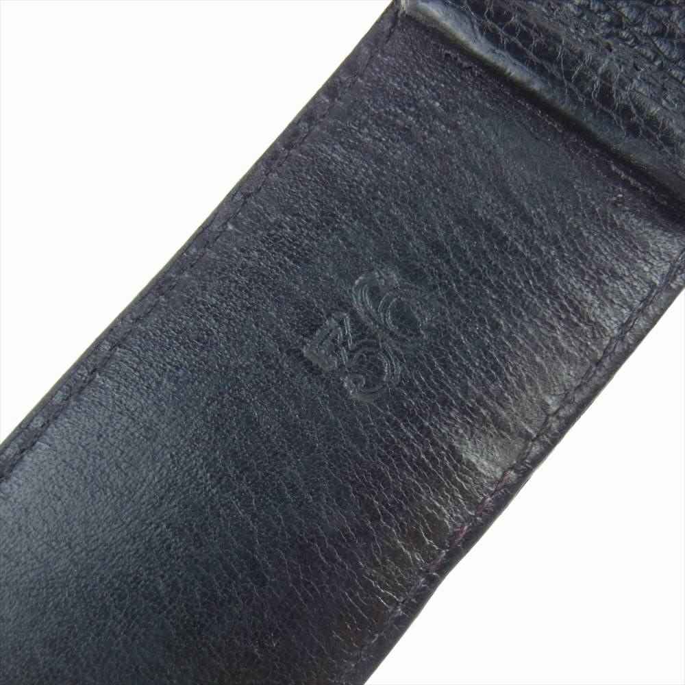 CHROME HEARTS クロムハーツ（原本無） クラシック 33PC 3ピース レザー ベルト ブラック系【中古】