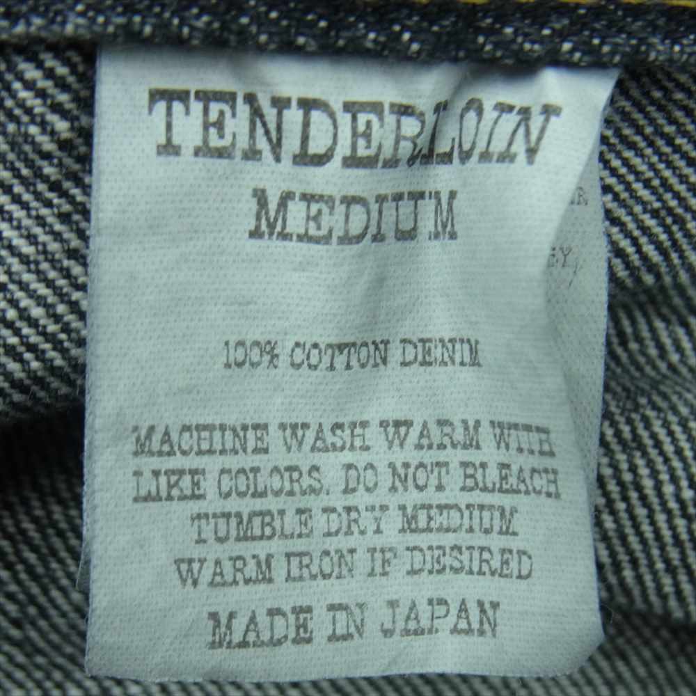 TENDERLOIN テンダーロイン DENIM SHORTS WASH ウォッシュ加工 ショーツ ショートパンツ ブラック デニム ブラック系 M【美品】【中古】