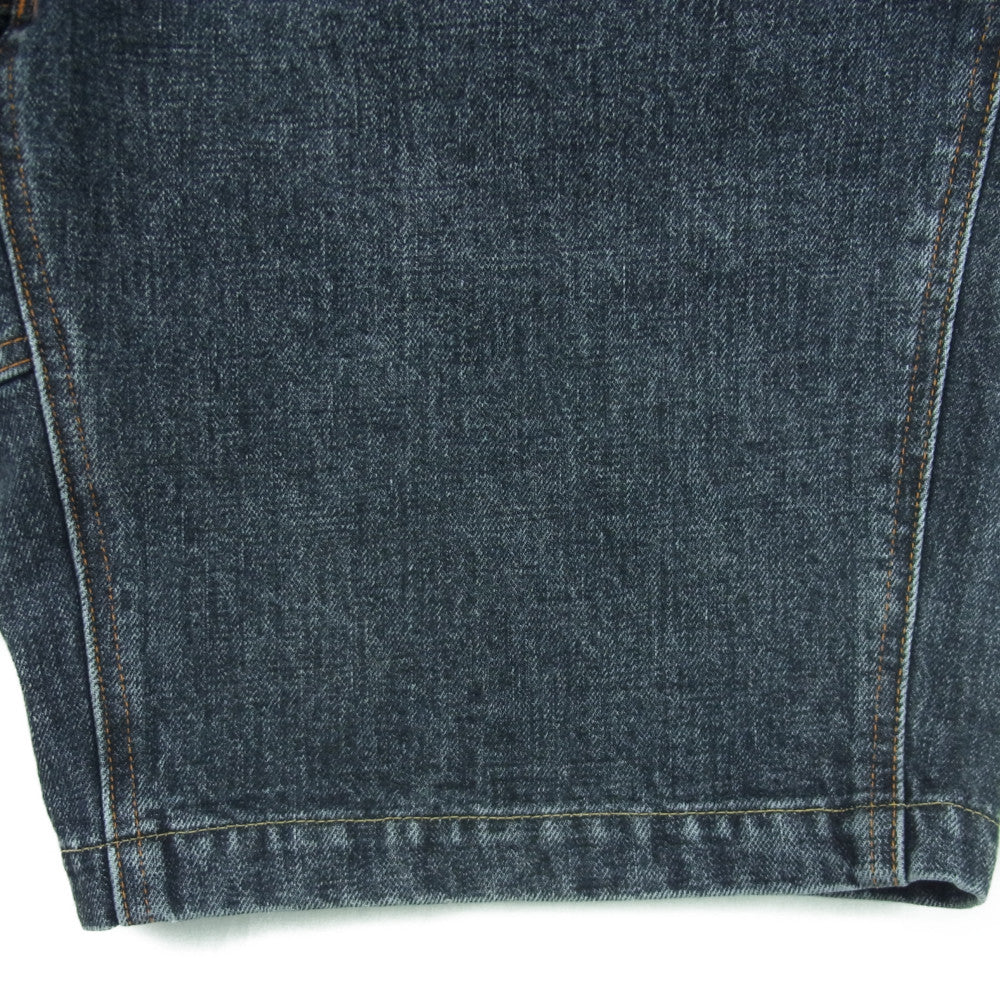 TENDERLOIN テンダーロイン DENIM SHORTS WASH ウォッシュ加工 ショーツ ショートパンツ ブラック デニム ブラック系 M【美品】【中古】