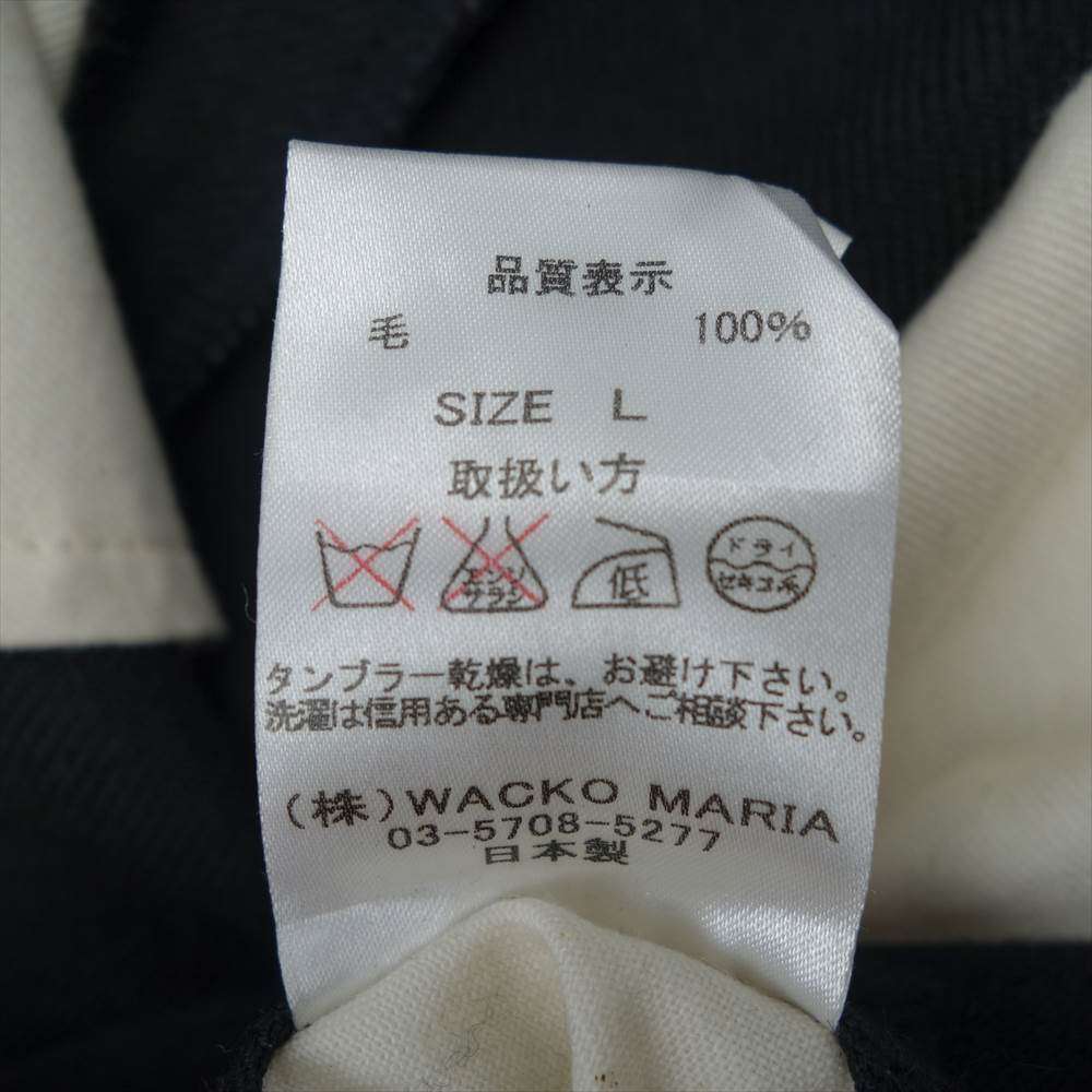 WACKO MARIA ワコマリア タック スラックス パンツ  ブラック ブラック系 L【中古】