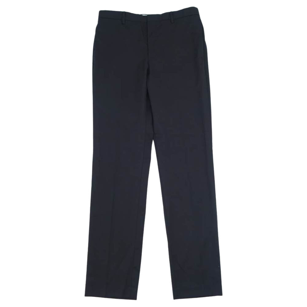 WACKO MARIA ワコマリア WMR-WPT-01 タック スラックス パンツ ネイビー ネイビー系 L【中古】