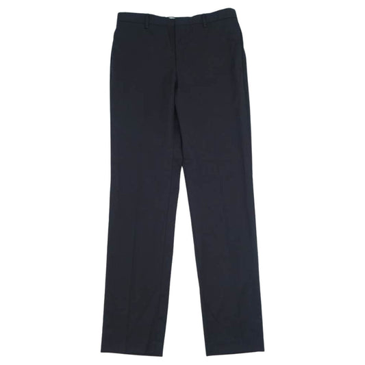 WACKO MARIA ワコマリア WMR-WPT-01 タック スラックス パンツ ネイビー ネイビー系 L【中古】