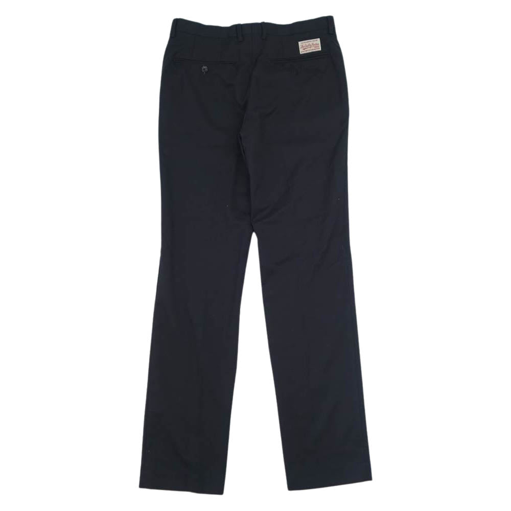 WACKO MARIA ワコマリア WMR-WPT-01 タック スラックス パンツ ネイビー ネイビー系 L【中古】