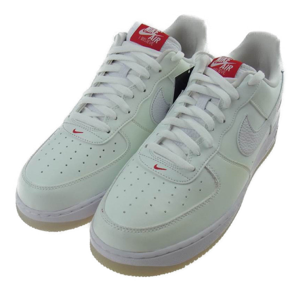 NIKE ナイキ DD9941-100 AIR FORCE 1 07 PRM I BELIEVE 達磨 エア フォース 1 プレミアム ダルマ スニーカー ホワイト系【新古品】【未使用】【中古】