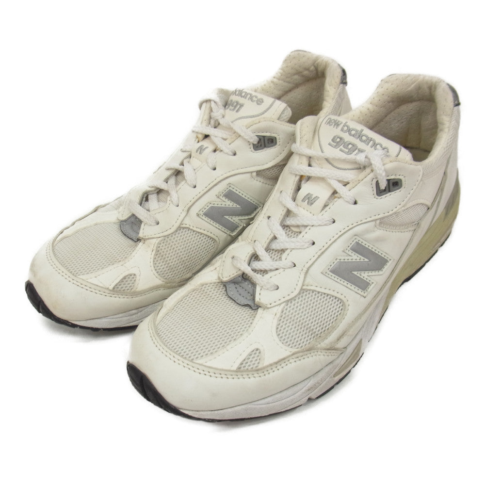 NEW BALANCE ニューバランス M991WHI 英国製 M991 WHI スニーカー ホワイト系 27cm【中古】