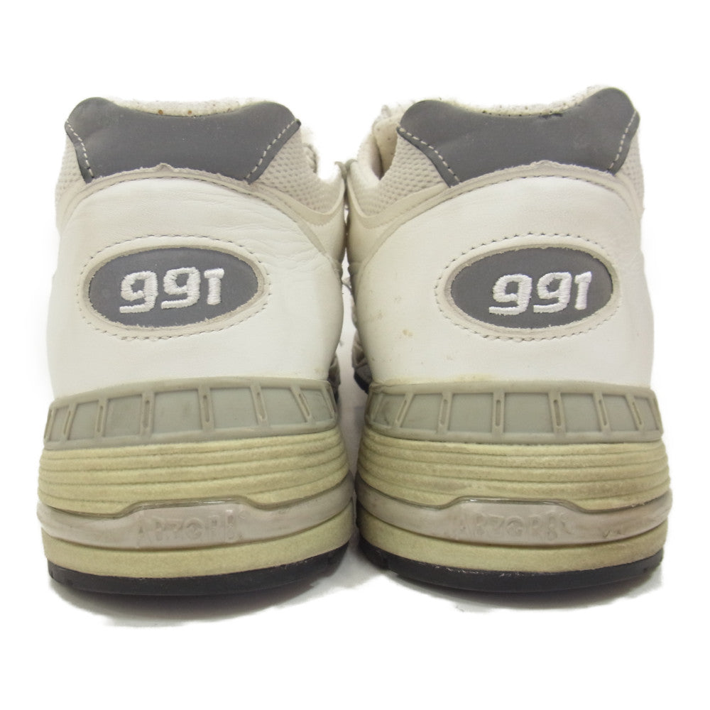 NEW BALANCE ニューバランス M991WHI 英国製 M991 WHI スニーカー ホワイト系 27cm【中古】