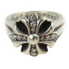 CHROME HEARTS クロムハーツ（原本無） CUTOUT CH PLS SML カットアウト CHプラスリング スモール ダイヤ シルバー系 7号【中古】