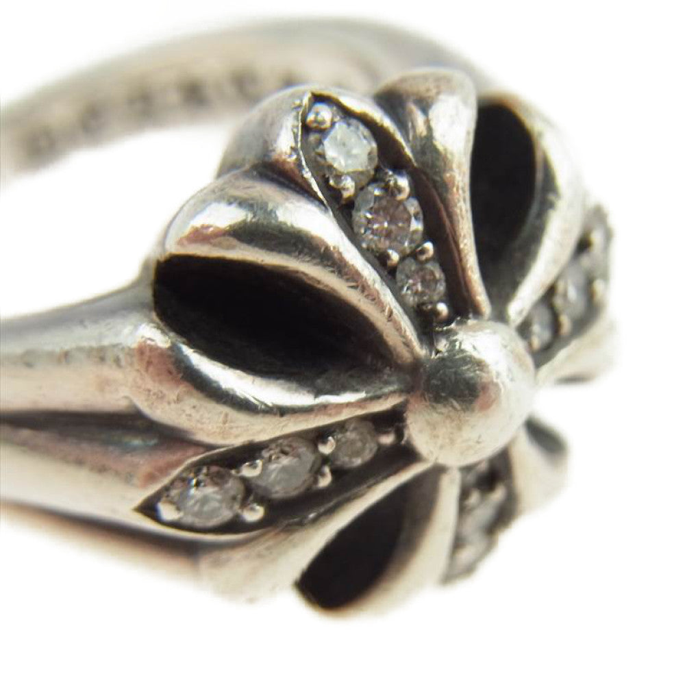 CHROME HEARTS クロムハーツ（原本無） CUTOUT CH PLS SML カットアウト CHプラスリング スモール ダイヤ シルバー系 7号【中古】