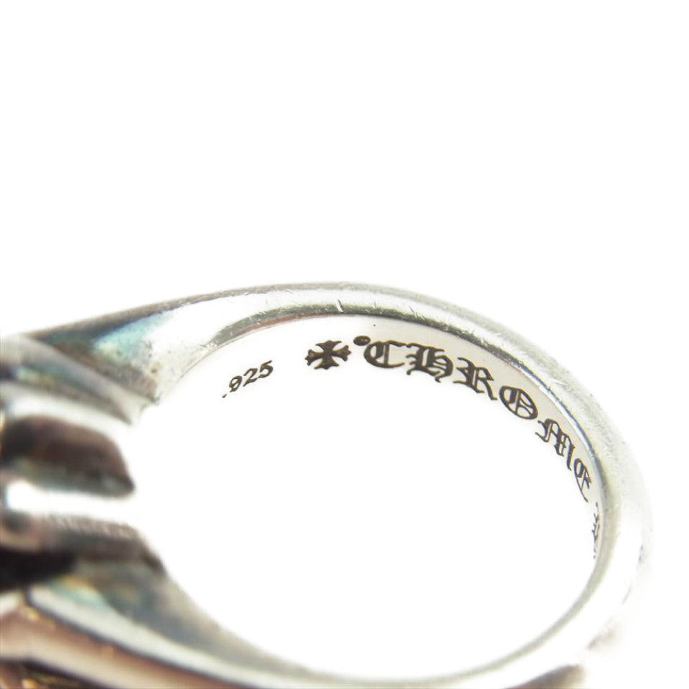 CHROME HEARTS クロムハーツ（原本無） CUTOUT CH PLS SML カットアウト CHプラスリング スモール ダイヤ シルバー系 7号【中古】