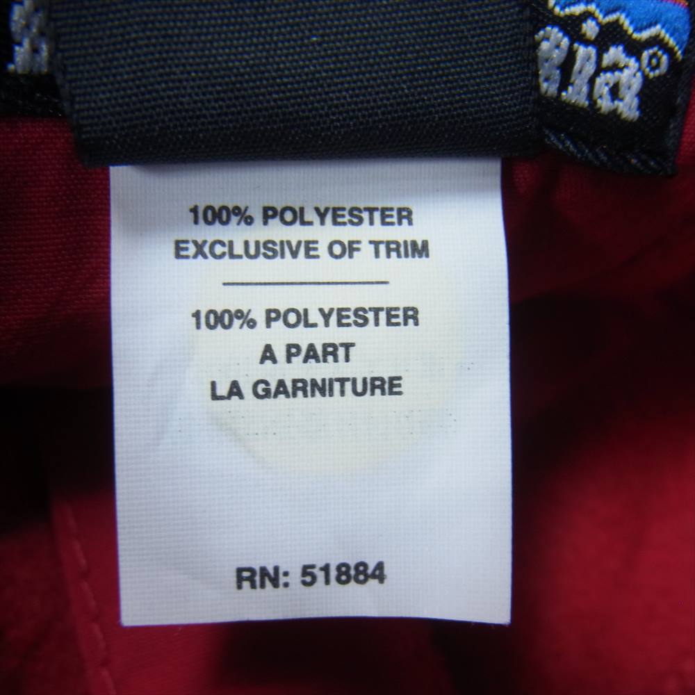 patagonia パタゴニア 98AW 26250 90s USA製 フリース プルオーバー ジャケット レッド系 M【中古】