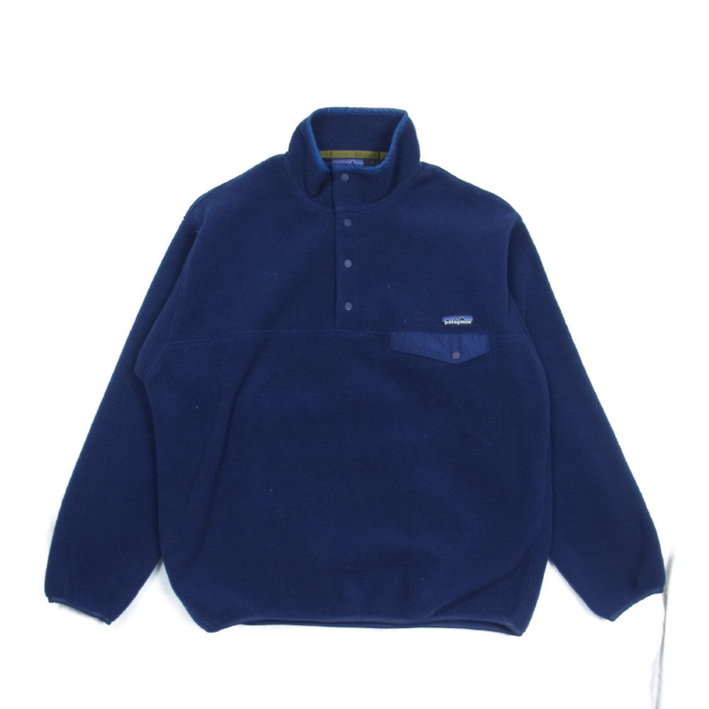 patagonia パタゴニア 97AW 25450 90s USA製 SYNCHILLA シンチラ スナップT フリース プルオーバー ジャケット ネイビー系 L【中古】