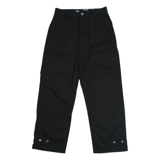 ISAMUKATAYAMA BACKLASH イサムカタヤマバックラッシュ × Dickies ディッキーズ D2001-01 ダブルニー 裾ボタン パンツ  ブラック系 S【新古品】【未使用】【中古】