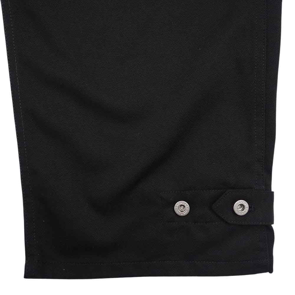 ISAMUKATAYAMA BACKLASH イサムカタヤマバックラッシュ × Dickies ディッキーズ D2001-01 ダブルニー 裾ボタン パンツ  ブラック系 S【新古品】【未使用】【中古】