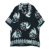 NEIGHBORHOOD ネイバーフッド 20SS 201TSNH-SHM07 ALOHA . ROOSTER / R-SHIRT . SS 半袖 アロハ シャツ ブラック系 S【中古】