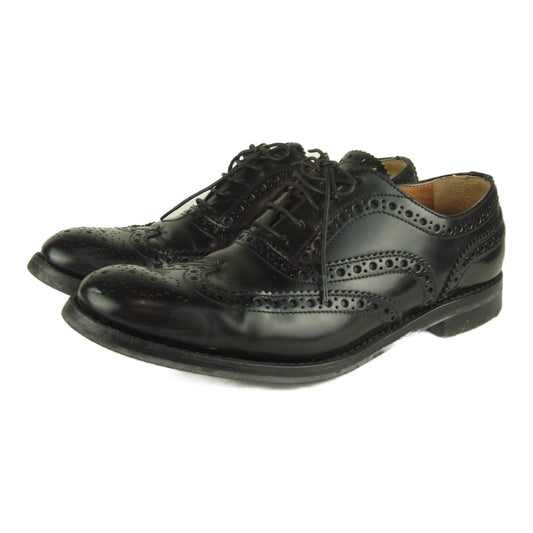 CHURCH'S チャーチ BURWOOD W バーウッド ウイングチップ ブラック系 38【中古】