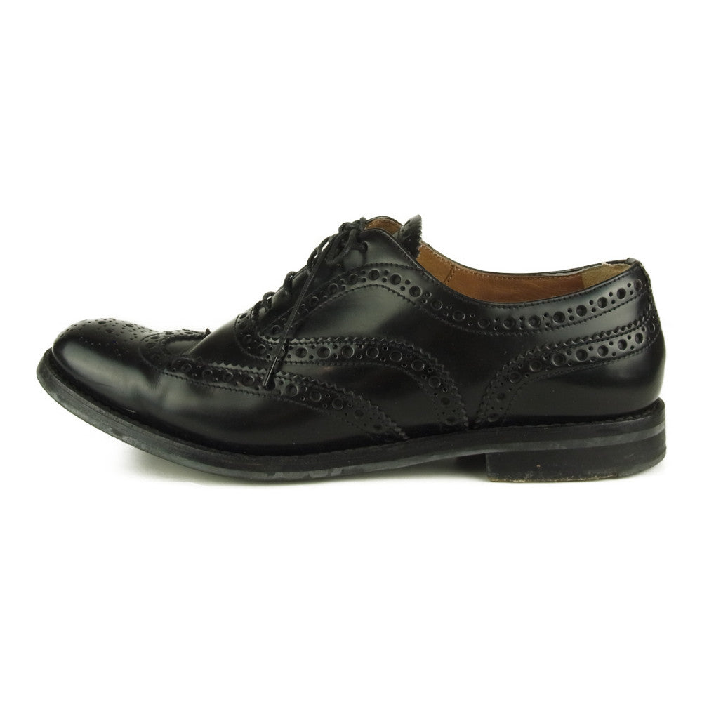 CHURCH'S チャーチ BURWOOD W バーウッド ウイングチップ ブラック系 38【中古】