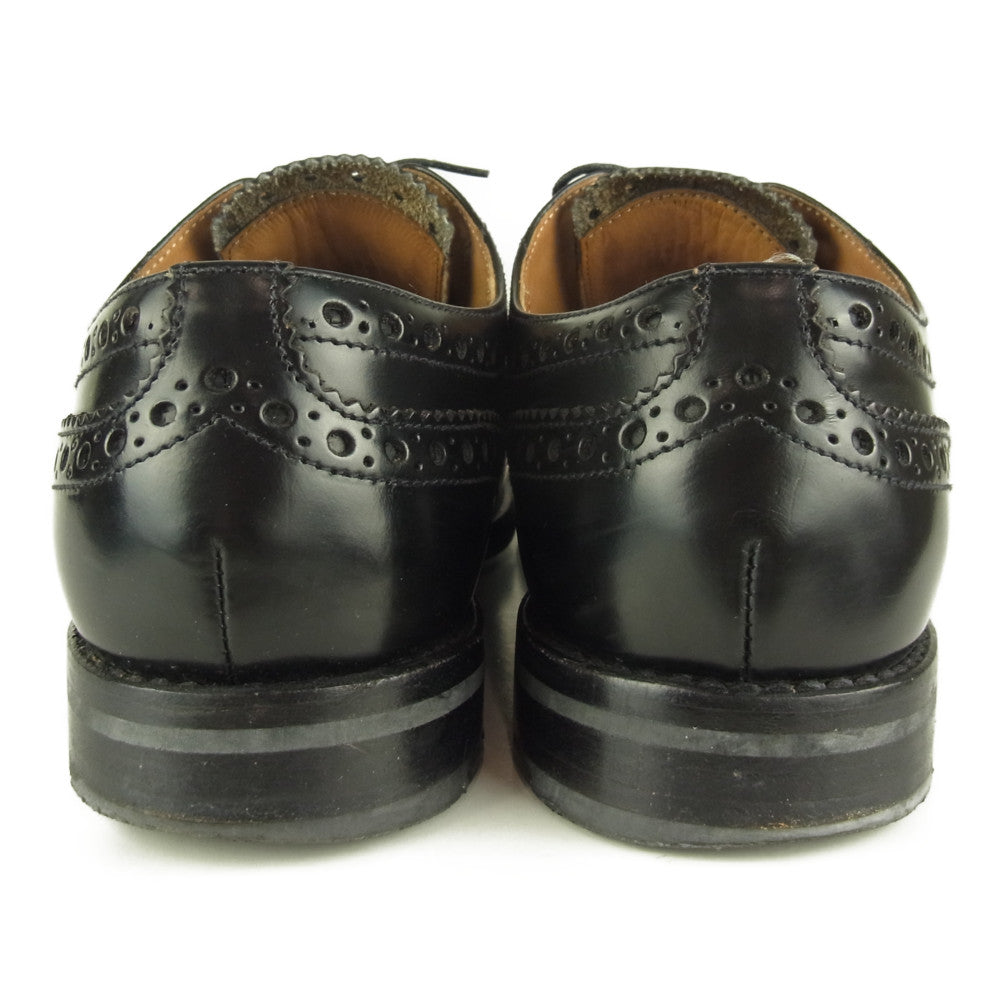 CHURCH'S チャーチ BURWOOD W バーウッド ウイングチップ ブラック系 38【中古】