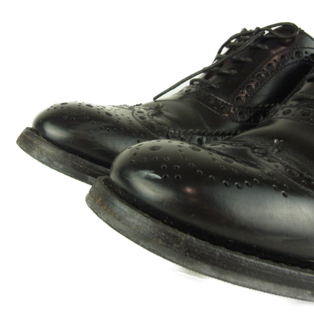 CHURCH'S チャーチ BURWOOD W バーウッド ウイングチップ ブラック系 38【中古】