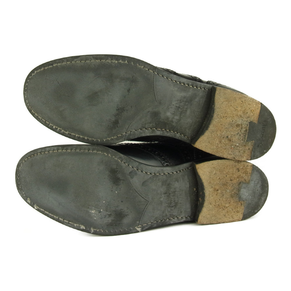 CHURCH'S チャーチ BURWOOD W バーウッド ウイングチップ ブラック系 38【中古】