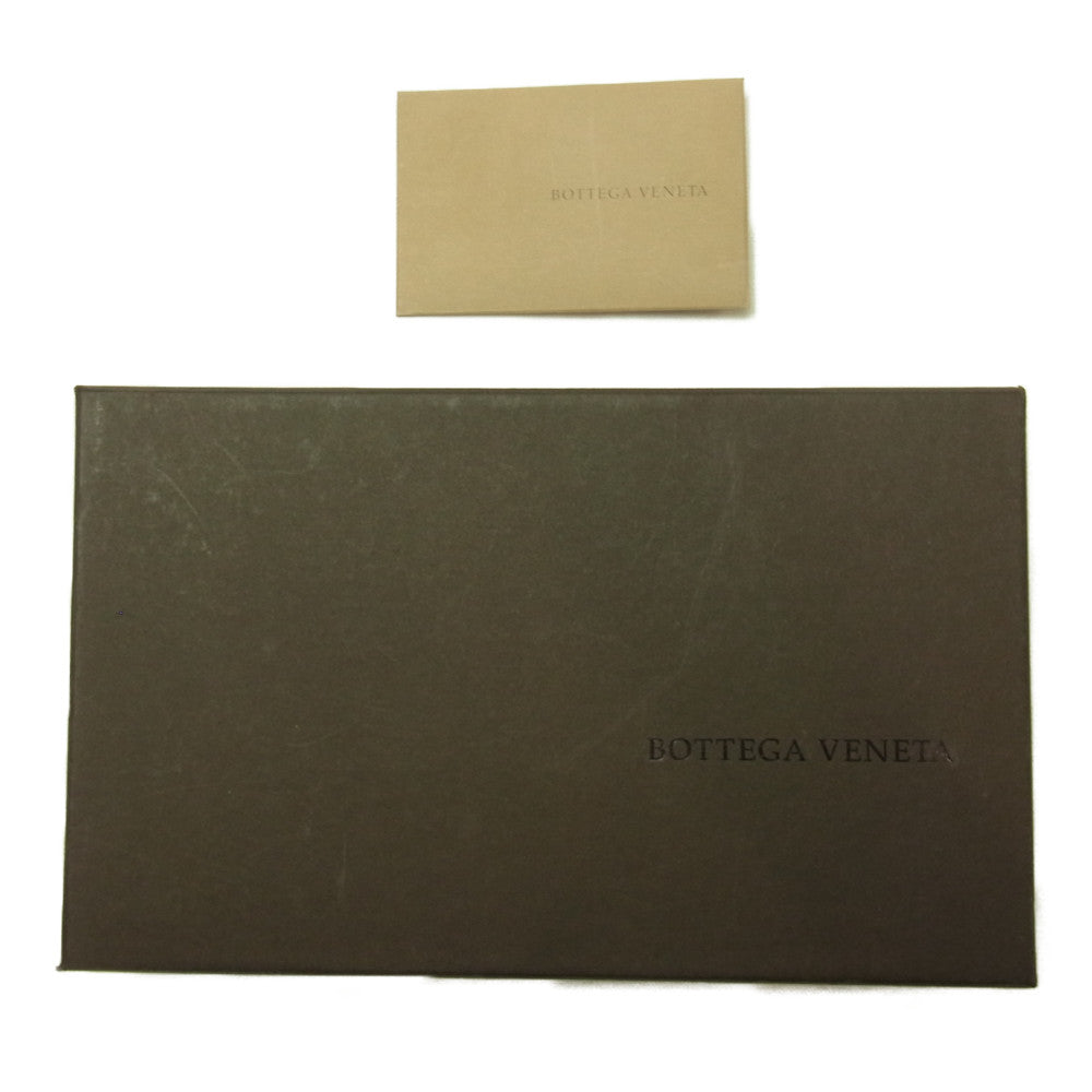 BOTTEGAVENETA ボッテガヴェネタ イントレチャート ラウンドジップ ロングウォレット 長財布 ベージュ系【中古】