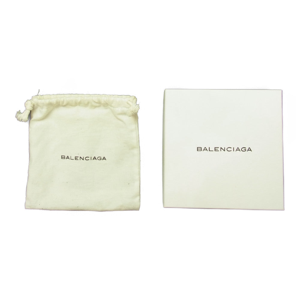 BALENCIAGA バレンシアガ 168503 エディターズ レザー 二つ折り コンパクト ウォレット ホワイト系【中古】
